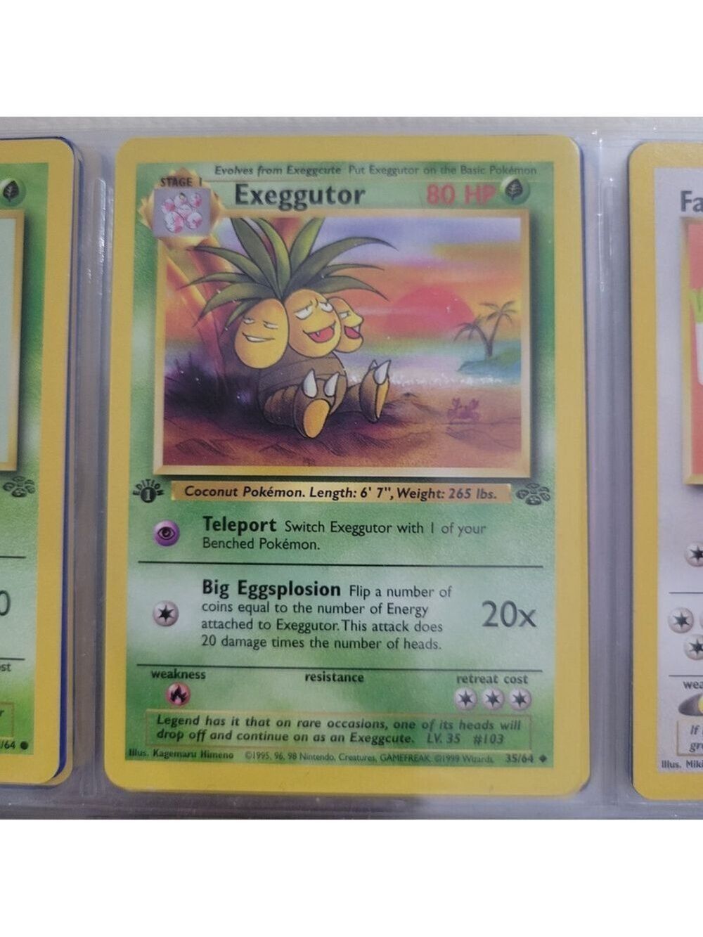 Pokemon Exeggutor Card